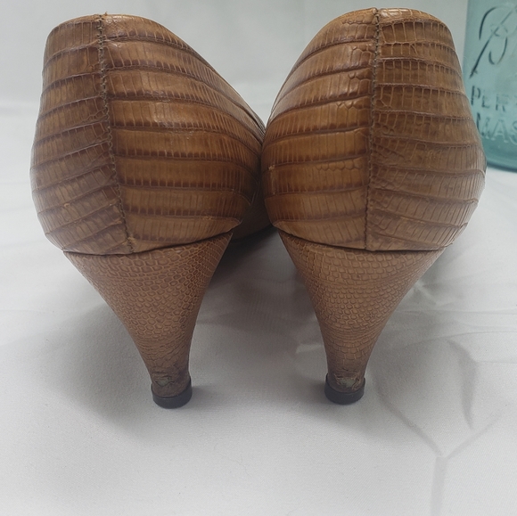 Vintage Thayer Mcneil alligator and lizard skin shoes - Picture 3 of 9